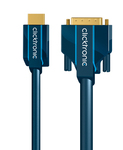 Clicktronic 70340 1m DVI-D male to HDMI male Cable Blue (70340)