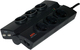 AEG 6-Outlet Power Strip with USB and Surge Protection Black