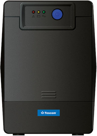 Tescom Leo LED 1000VA UPS Line-Interactive 600W με 4 Schuko Πρίζες