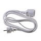 Telco KF-BY3-01P Extension Cable Cord 3x1.5mm²/10m White