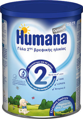 Humana Milchnahrung Optimum 2 für 6m+ 350gr