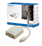 LogiLink CV0037 Converter mini DisplayPort male to DVI-I female White