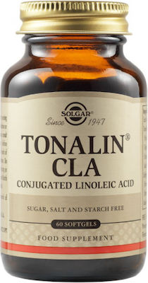 Solgar Tonalin CLA Συμπλήρωμα Διατροφής 1300mg 60 μαλακές κάψουλες