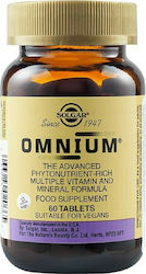 Solgar Omnium Vitamin für Energie 60 Registerkarten