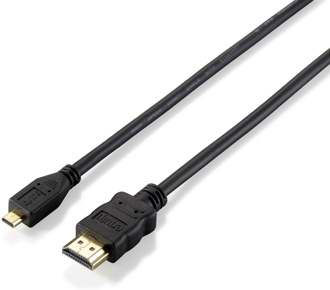 Equip HDMI 1.4 Kabel HDMI-Stecker - Mikro-HDMI-Stecker 2m Schwarz