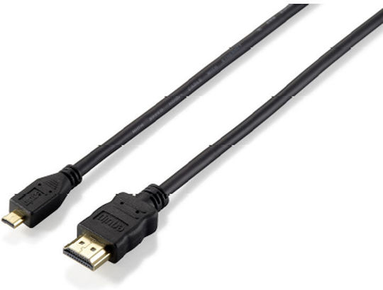 Equip HDMI 1.4 High Speed 1080p 120Hz Cable HDMI Male - Micro HDMI Male 1m Black