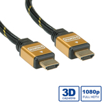 Roline HDMI 1.4 Cable HDMI male - HDMI male 1m Black