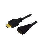 LogiLink HDMI 1.4 Cable HDMI male - HDMI female 5m Μαύρο