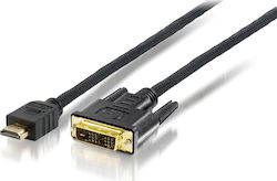 Equip Cablu DVI-D - HDMI de sex masculin 5m Negru (119325)