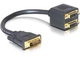 DeLock 65051 Конвертор DVI-D мъжки към DVI-D женски Черен 1бр