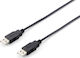 Equip USB 2.0 Cablu USB-A - USB-A Negru 1.8m 128870