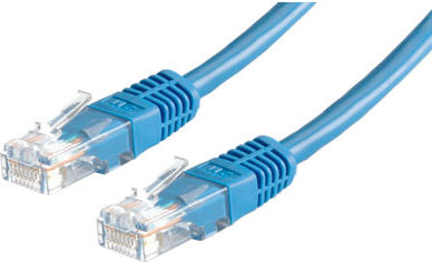 Roline U/UTP Cat.5e Ethernet Network Cable 3m Blue 1pcs