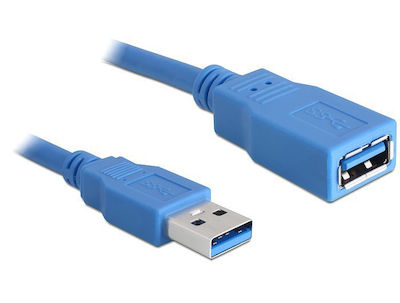 DeLock 2m USB 3.0 Cable A-Male to A-Female Blue (82539)