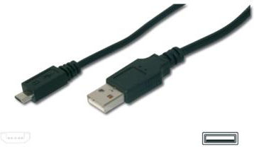 Digitus AK-300110-010-S 1m Regular USB 2.0 to micro USB Cable (AK-300110-010-S)