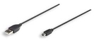 Manhattan USB 2.0 Kabel USB-A-Stecker - Mini-USB-B-Stecker Schwarz 1.8m 333375