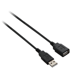 V7 USB 2.0 Кабел USB-A мъжки - USB-A женски Черно 1.8м V7E2USB2EXT-1.8M