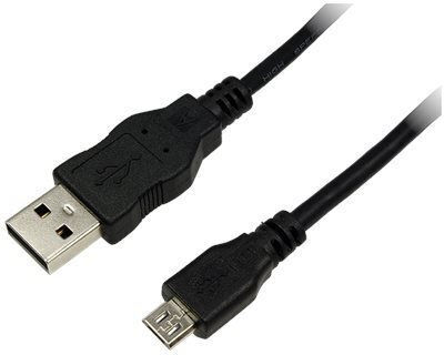 LogiLink CU0058 Regular USB 2.0 to micro USB Cable Μαύρο 1m CU0058 1τμχ