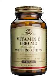 Solgar Vitamin C with Rose Hips Βιταμίνη 1500mg 90 ταμπλέτες Solgar Vitamin C with Rose Hips Βιταμίνη 1500mg 90 ταμπλέτες