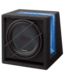 Alpine Auto-Subwoofer 8" 120W RMS mit Gehäuse