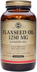 Solgar Ulei de semințe de in 1250 mg 100 capsule moi