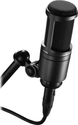Audio Technica Condenser XLR Microphone AT2020 Shock Mounted/Clip On for Voice