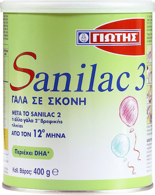 Γιώτης Γάλα σε Σκόνη Sanilac 3 για 12m+ 400gr