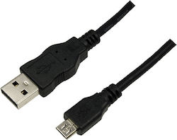 LogiLink CU0034 CU0034 Reguläres USB 2.0 in Micro-USB 1,8 m Schwarz