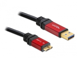 DeLock 82762 Regular USB 3.0 σε micro USB 3m Μαύρο