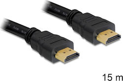 DeLock HDMI 1.4 Cable HDMI male - HDMI male 15m Black