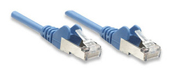 Intellinet U/UTP Kat.6 Ethernet-Netzwerkkabel 0.5m Blau 1Stück (342568)