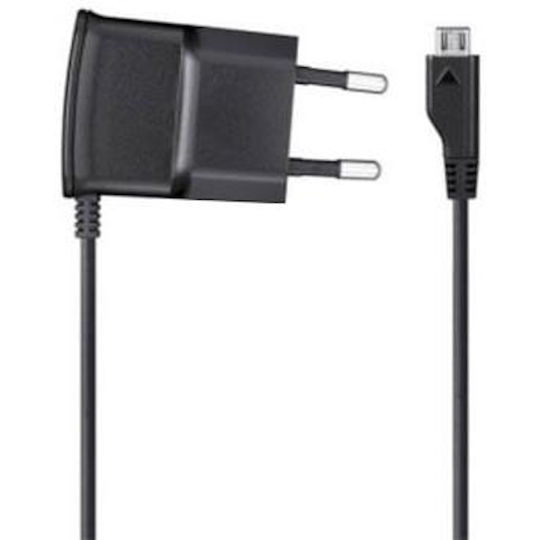 Samsung Încărcător Cu Cablu Încorporat Micro USB Negru (ETA0U10EB)