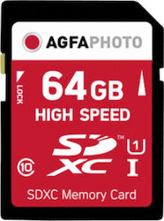 AgfaPhoto SDXC 64GB Class 10 U1 V30 UHS-I