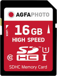 AgfaPhoto SDHC 16GB Clasa 10 U1 V10 UHS-I