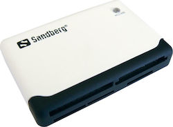 Sandberg Card Reader USB 2.0 for /S/D/ /m/i/c/r/o/S/D/ /M/e/m/o/r/y/S/t/i/c/k/ /C/o/m/p/a/c/t/F/l/a/s/h/ / /x/D/