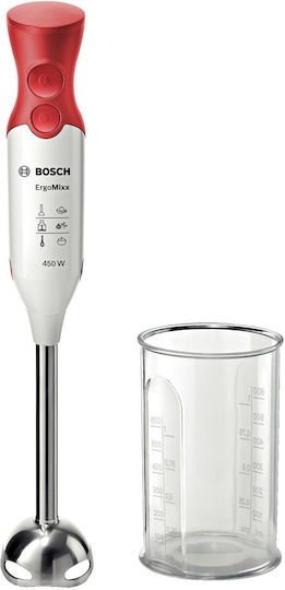 Bosch ErgoMixx Ръчен Блендер с Неръждаема Пръчка 450W Бял