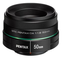 Pentax Full Frame Camera Lens SMC DA 50mm F1.8 Steady for Pentax K Mount Black