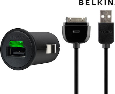 Belkin Φορτιστής Αυτοκινήτου Μαύρος Συνολικής Έντασης 1A