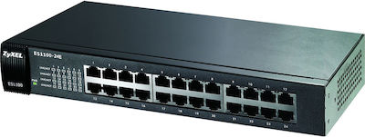 Zyxel ES1100-24E Negestionat Switch cu 24 Porturi Ethernet