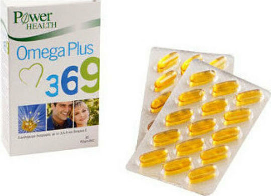 Power Health Omega Plus 3 6 9 30 μαλακές κάψουλες