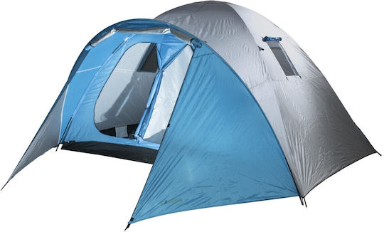 Campus Kingston Summer Camping Tent Igloo Blue with Double Cloth for 6 People 360x240x200cm