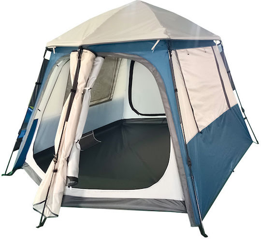 Panda Beaver Αυτόματη Σκηνή Camping Μπλε 3 Εποχών για 3 Άτομα 220x220x170εκ.