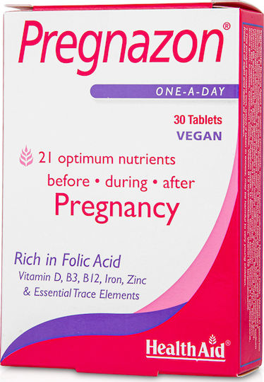 Health Aid Pregnazon Supplement for Pregnancy 30 tabs