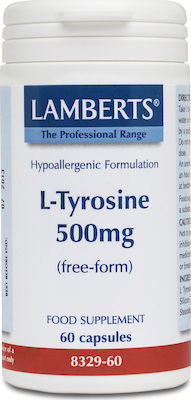 Lamberts L-Tyrosine 500mg 60 Mützen Ungesüßt