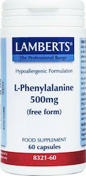 Lamberts L-Phenylalanine 500mg 60 Κάψουλες Unfl...