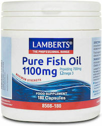 Lamberts Maximum Strength Pure Fish Oil Ulei de pește 1100mg 180 capace