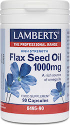 Lamberts Flax Seed Oil Έλαιο Λιναρόσπορου 1000mg 90 κάψουλες