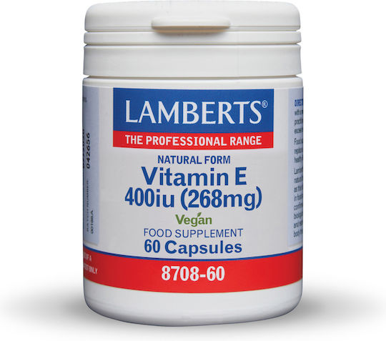 Lamberts Vitamin E Vitamin for the Skin & Antioxidant Action 400iu 60 caps