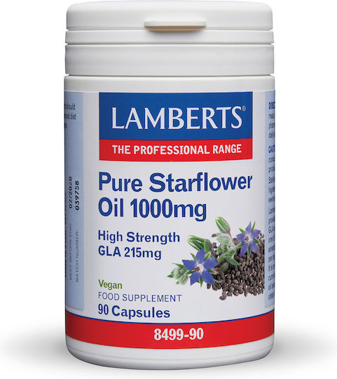 Lamberts Pure Starflower Oil 1000mg Συμπλήρωμα για την Εμμηνόπαυση 90 κάψουλες