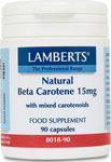 Lamberts Beta Carotene Natural 15mg 90 κάψουλες