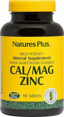 Nature's Plus Cal/Mag/Zinc 1000/500/75mg 90 ταμπλέτες